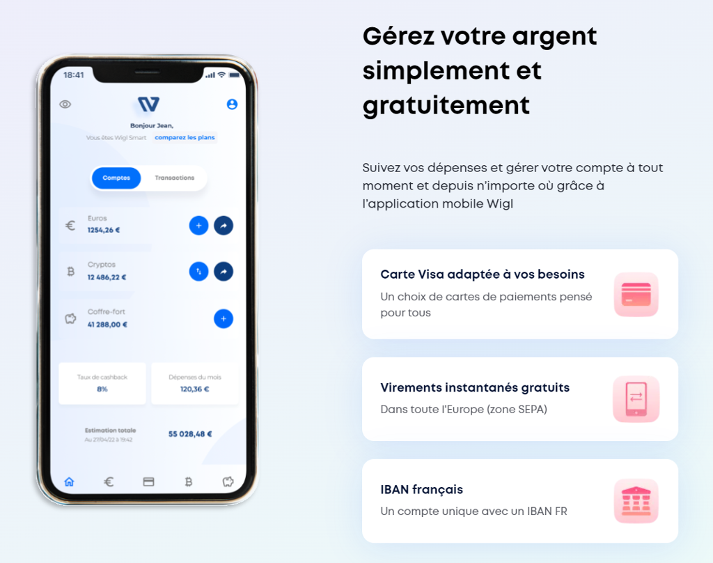 Wigl est une solution française d’investissements et de paiements en cryptos ou en euros